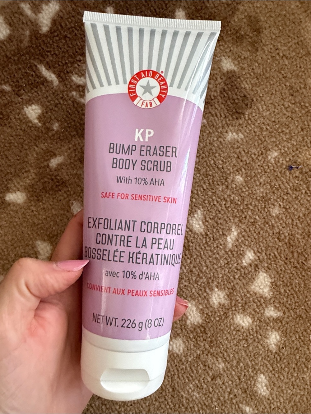 NWT First Aid Beauty KP Bump Eraser Body Scrub - Light Pink